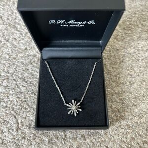 NWT Enchanted Disney Fine Jewelry Aquamarine (1/10 ct) and Diamond (1/10 ct)